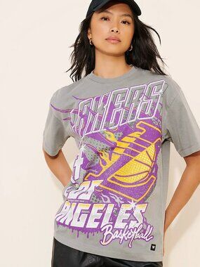 The Wild Collective Los Angeles Lakers Basketball Tee EUC